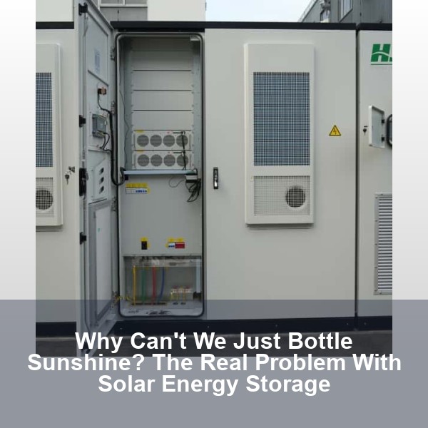 Why Can't We Just Bottle Sunshine? The Real Problem With Solar Energy Storage